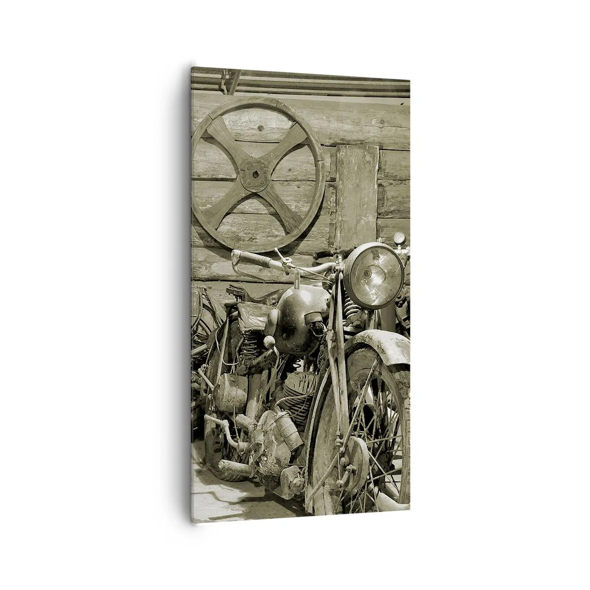 Tablou pe pânză - În șopronul unchiului Vlad - 65x120 cm