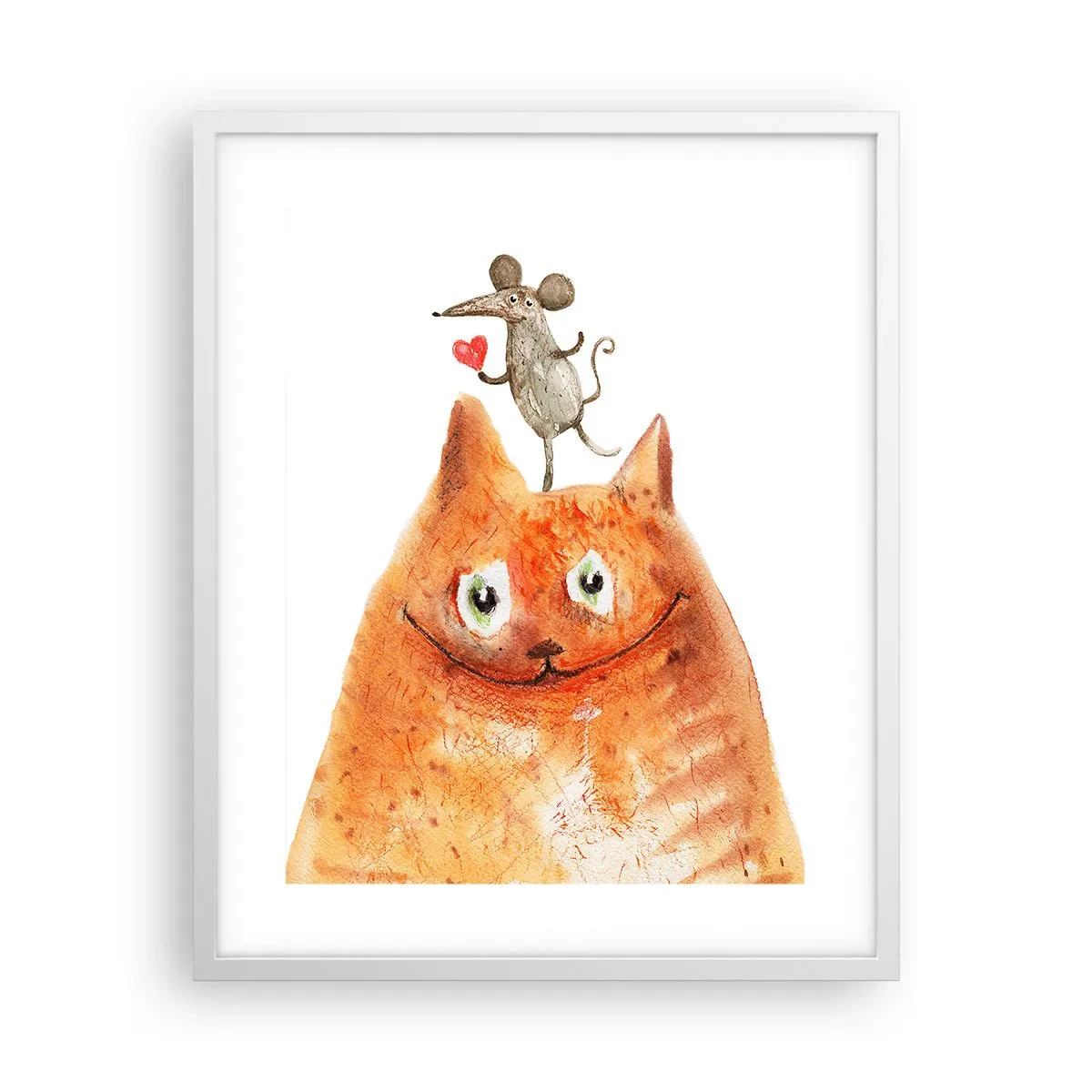 Poster în ramă albă - Paradoxurile iubirii - 40x50 cm