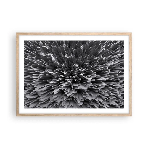 Poster în ramă de stejar deschis - Mai ascuțit nu se poate - 70x50 cm