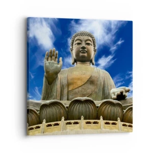 Tablou pe pânză - Trăiește fără teamă - 30x30 cm