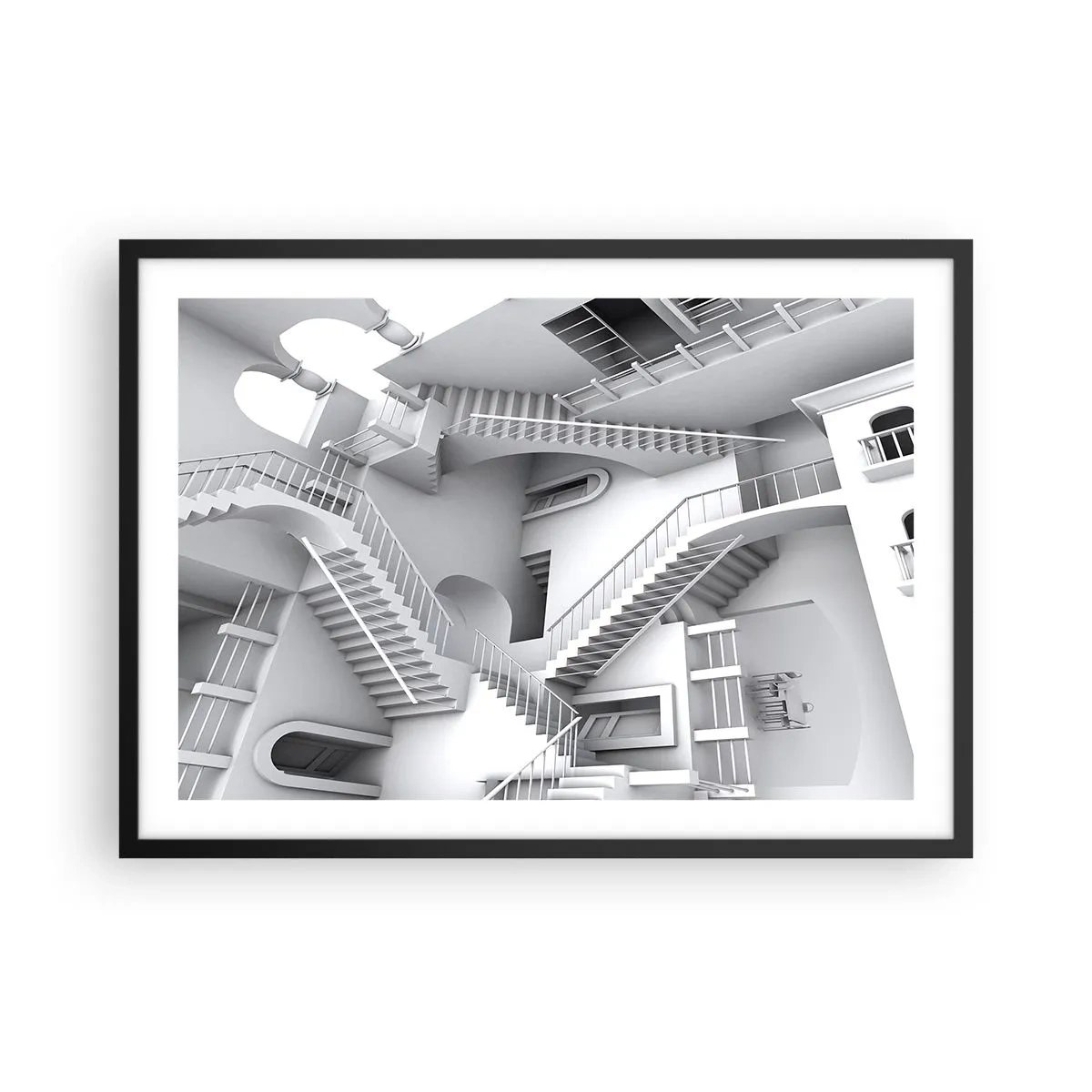 Poster în ramă neagră - Paradoxurile spațiului - 70x50 cm