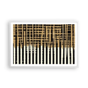 Poster în ramă albă - Abstracție arhitecturală - 91x61 cm