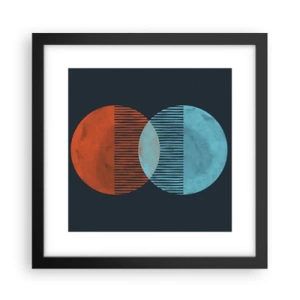 Poster în ramă neagră - Fantezie astronomică - 30x30 cm