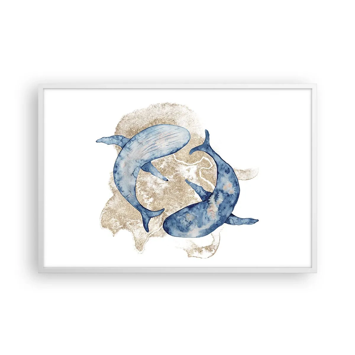 Poster în ramă albă - Prietenie sau iubire? - 91x61 cm