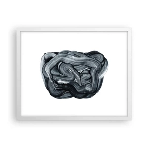 Poster în ramă albă - Nu este atât de simplu - 50x40 cm