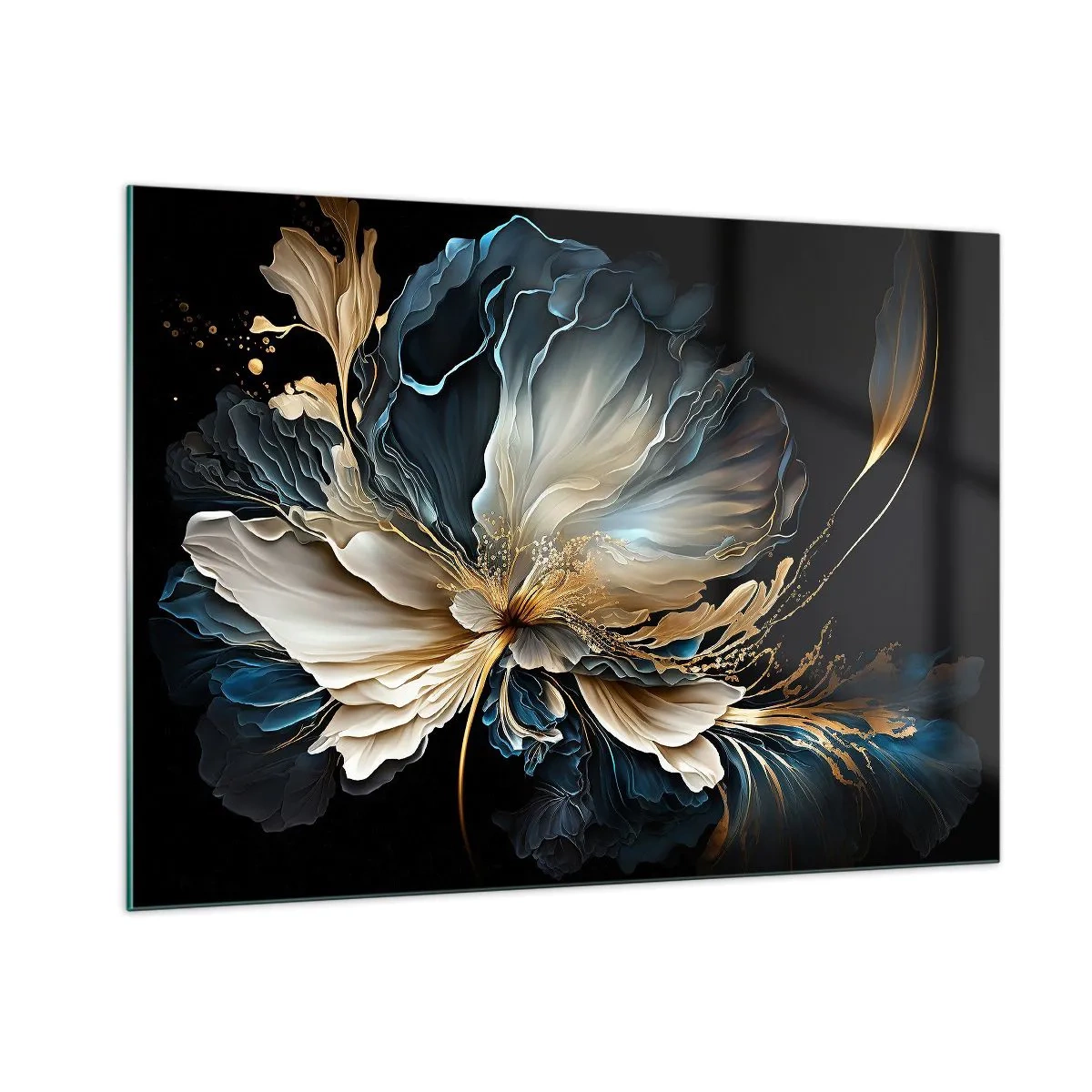 Tablou pe sticlă - Povestea unei flori de iubire - 100x70 cm