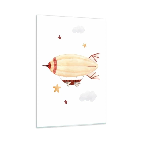 Tablou pe sticlă - Aeronava - 80x120 cm