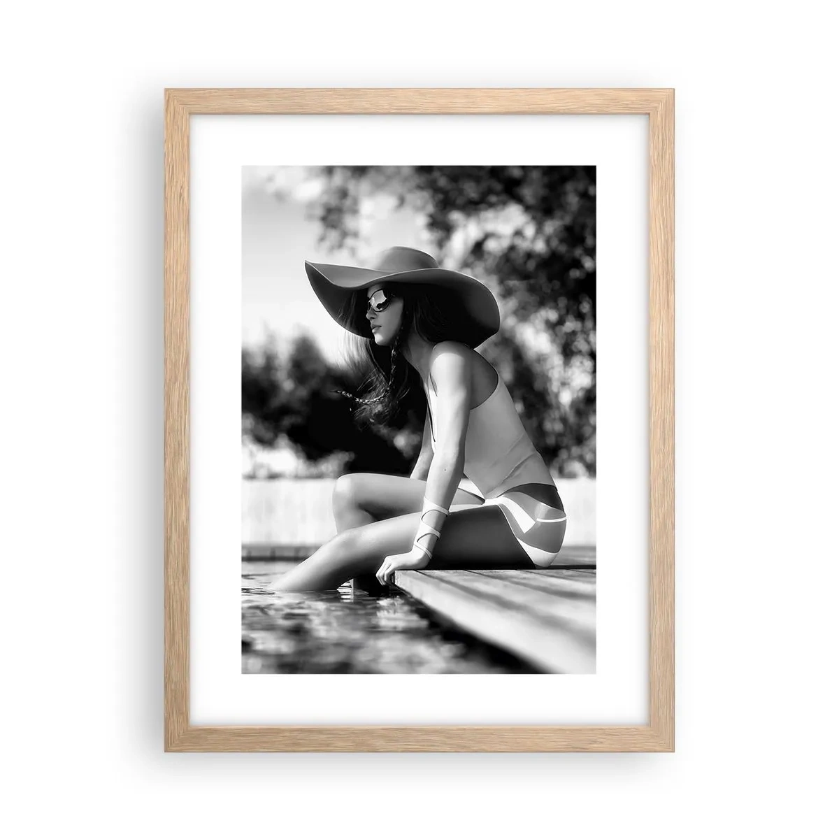 Poster în ramă de stejar deschis - Vis de vară - 30x40 cm