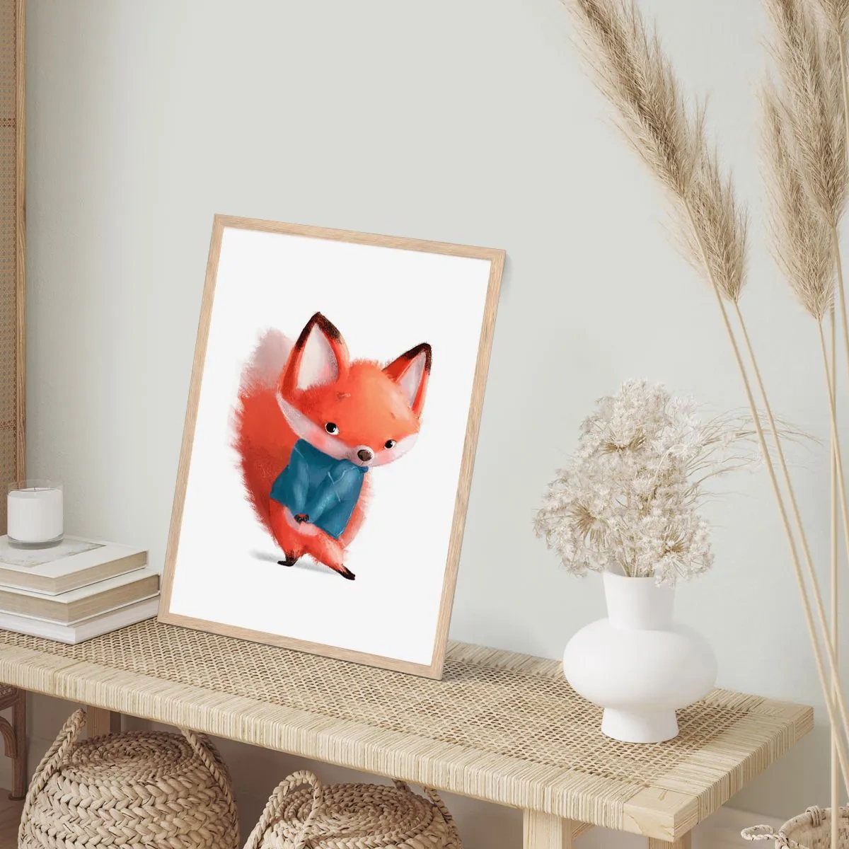 Poster în ramă de stejar deschis - Îmi vine bine? - 70x100 cm