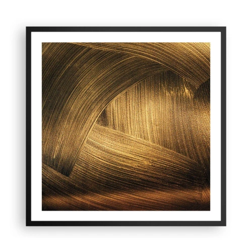 Poster în ramă neagră - Într-un labirint de aur - 60x60 cm