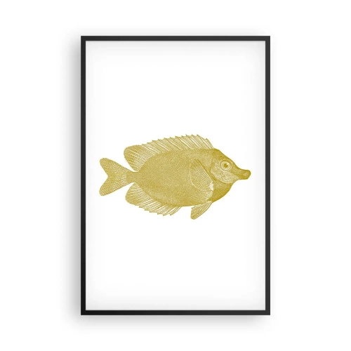 Poster în ramă neagră - Pește și atât - 61x91 cm