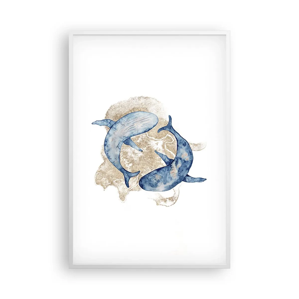 Poster în ramă albă - Prietenie sau iubire? - 61x91 cm