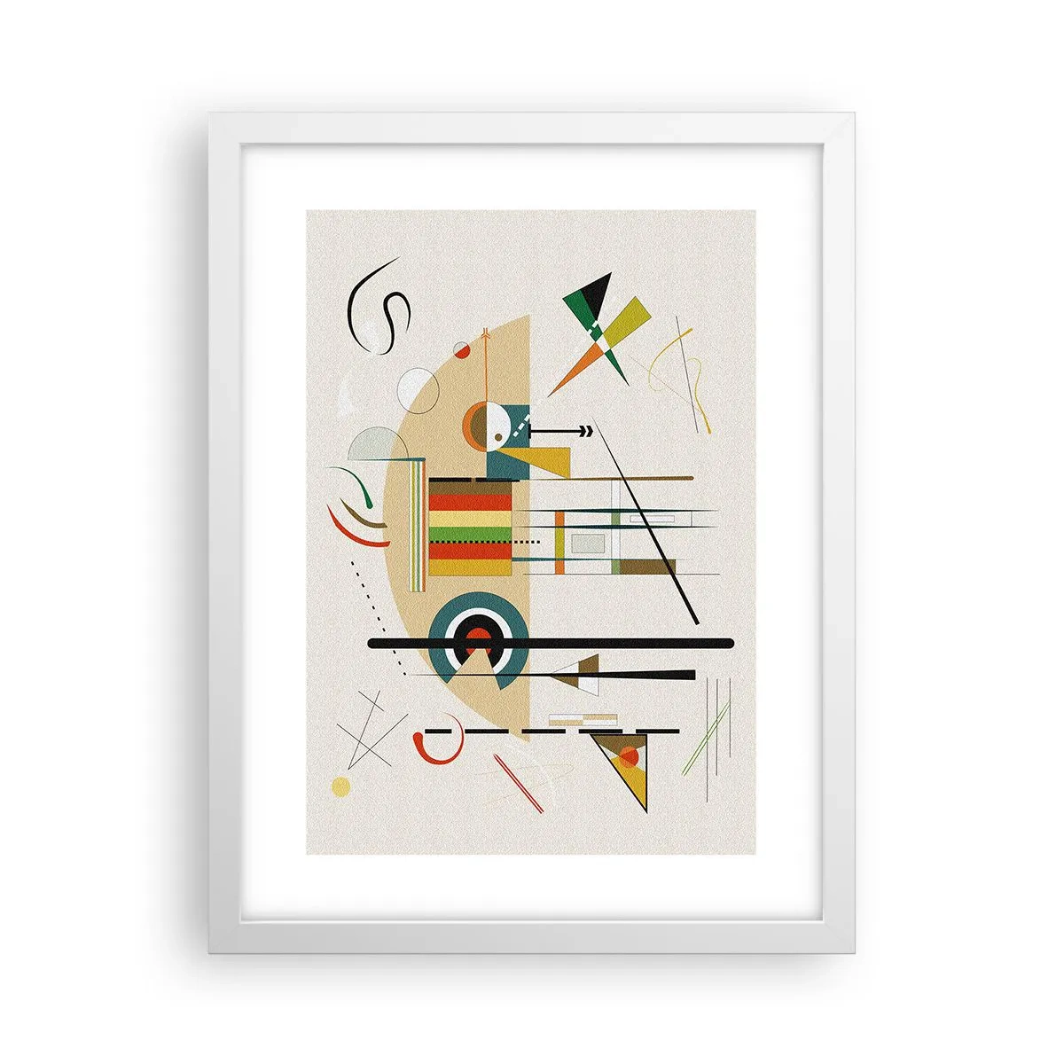 Poster în ramă albă - Și lumea râde - 30x40 cm