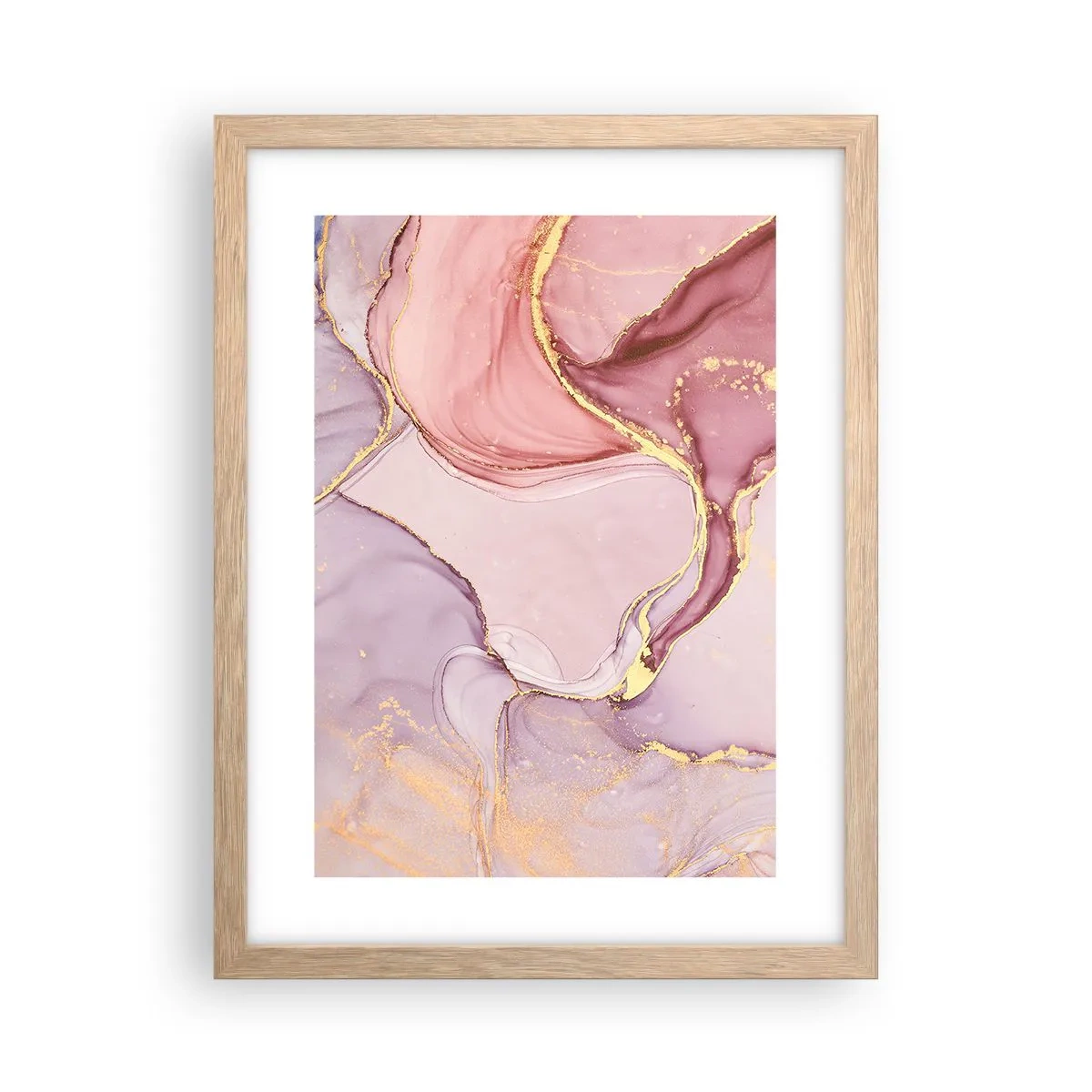 Poster în ramă de stejar deschis - O mângâiere de culoare - 30x40 cm