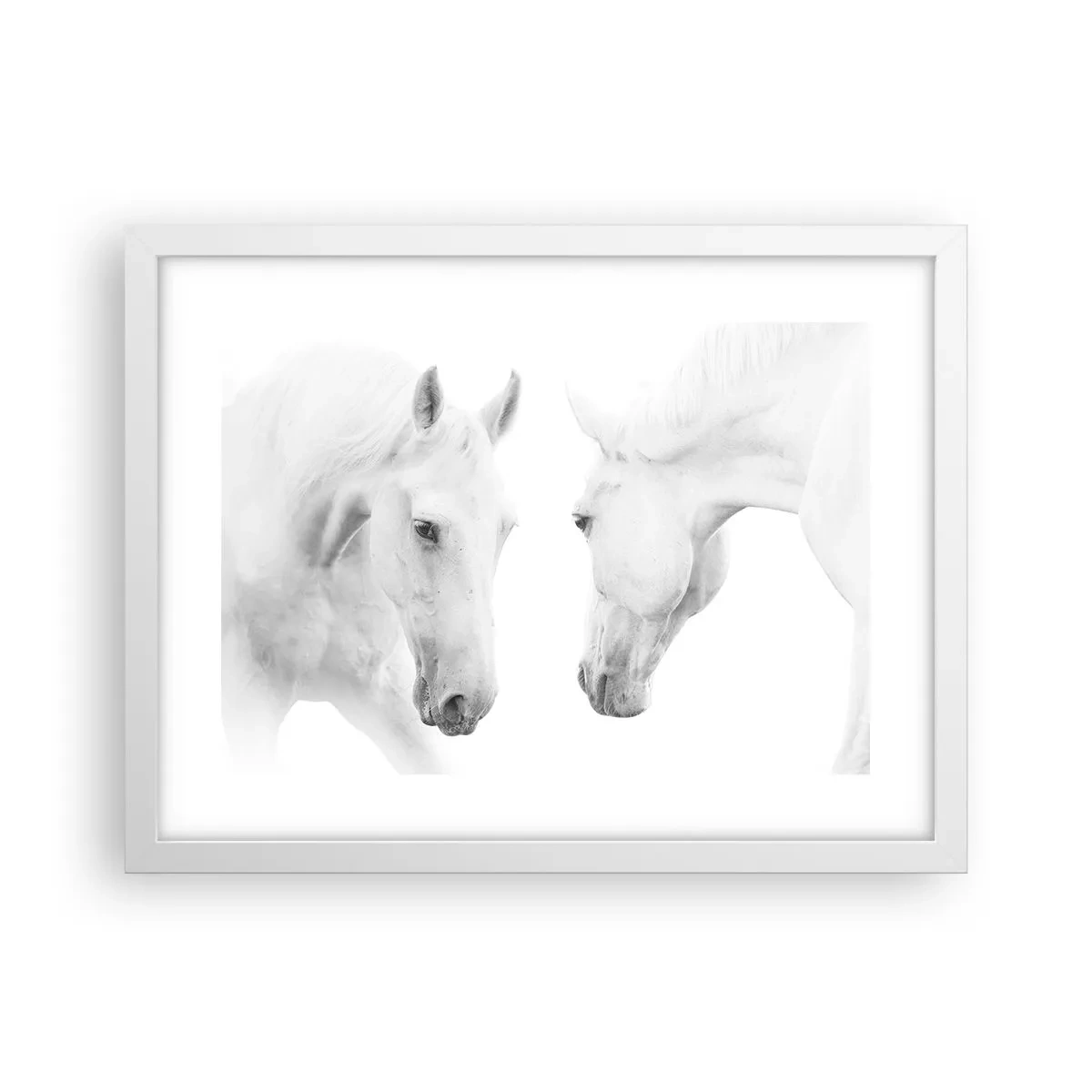 Poster în ramă albă - Este aceasta o prietenie...? - 40x30 cm