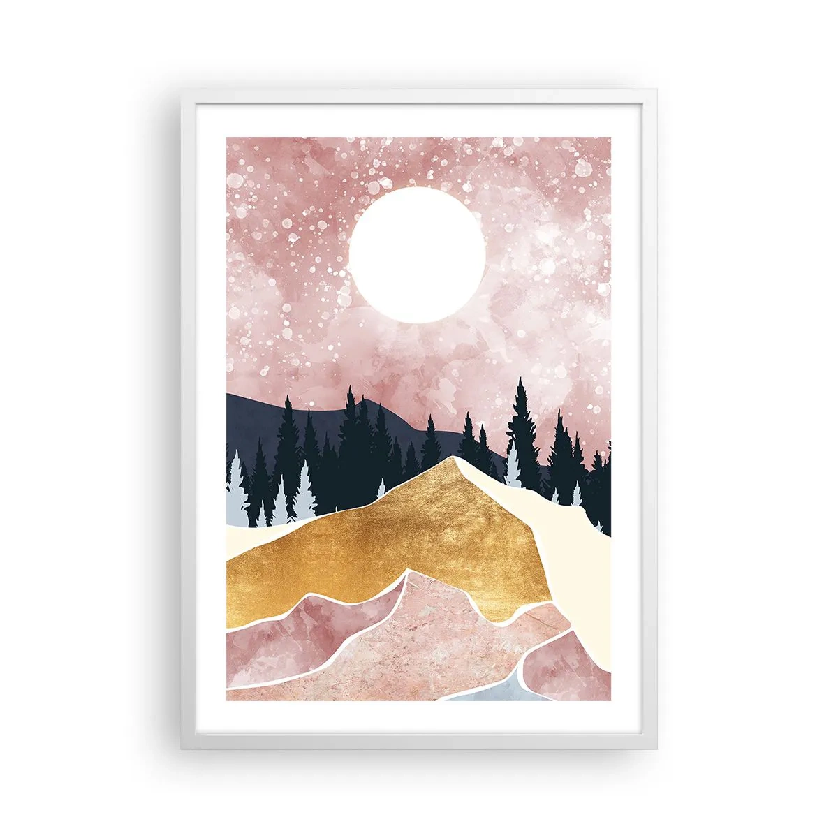 Poster în ramă albă - Garda de noapte - 50x70 cm