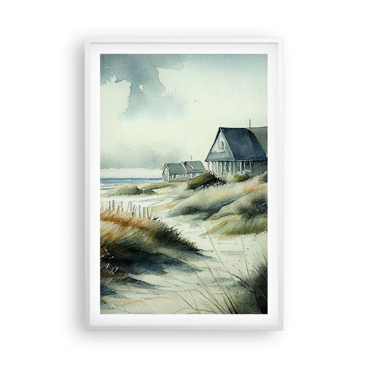 Poster în ramă albă - Departe de agitație - 61x91 cm