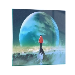 Tablou pe sticlă - Descoperitorul unui nou ținut - 60x60 cm