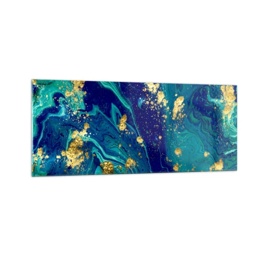 Tablou pe sticlă - Petale de soare  - 100x40 cm