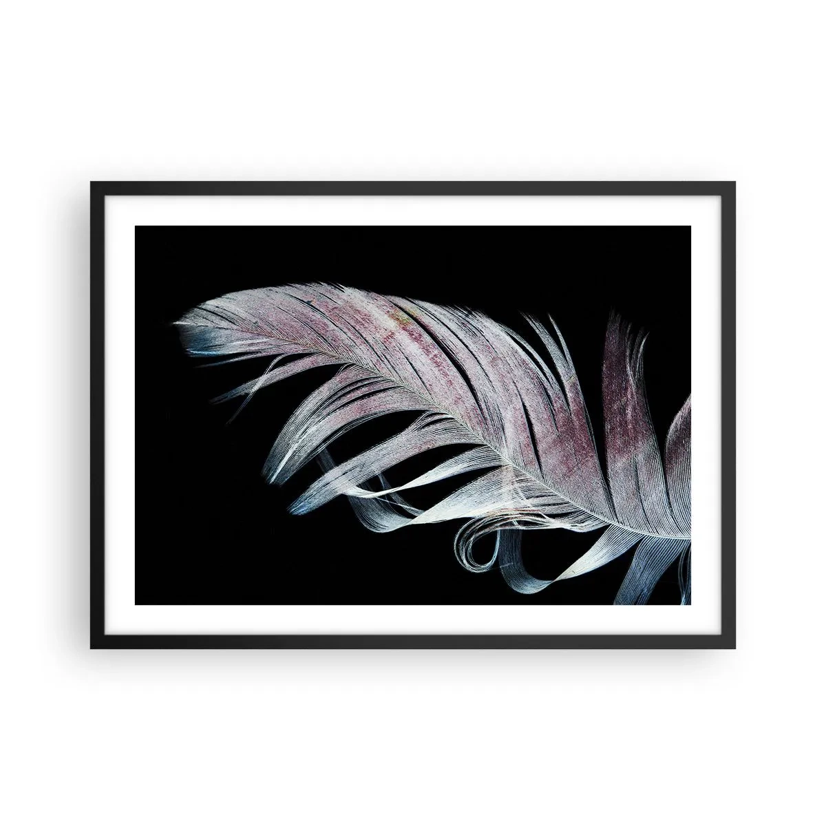Poster în ramă neagră - Gândește-te la atingere - 70x50 cm