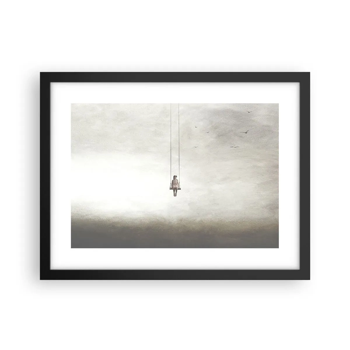 Poster în ramă neagră - Copilul din noi - 40x30 cm