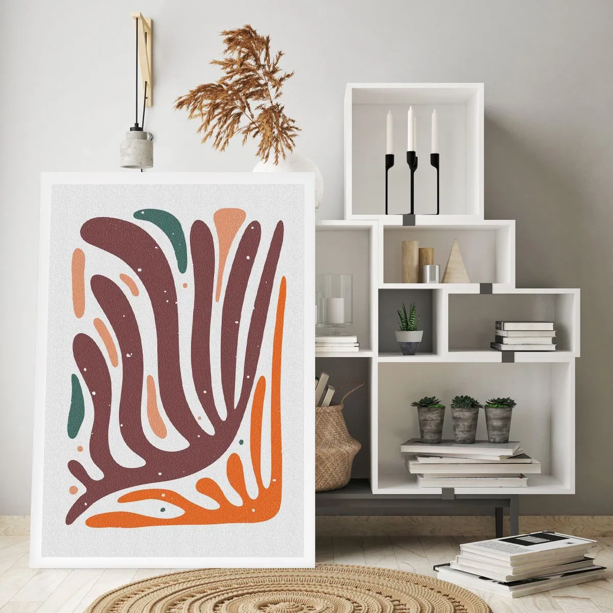 Poster - Compoziție organică radială - 40x50 cm