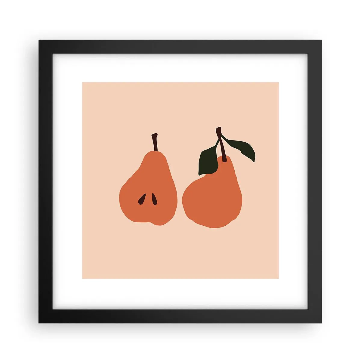 Poster în ramă neagră - Dulceața în sine - 30x30 cm