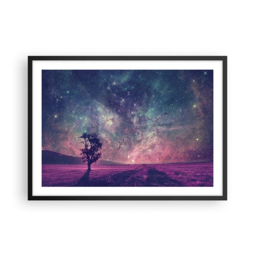 Poster în ramă neagră - Sub un cer magic - 70x50 cm