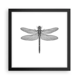 Poster în ramă neagră - Precizia naturii - 30x30 cm