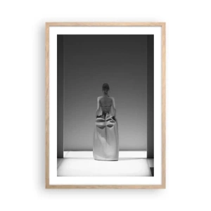 Poster în ramă de stejar deschis - Simplitate sofisticată - 50x70 cm