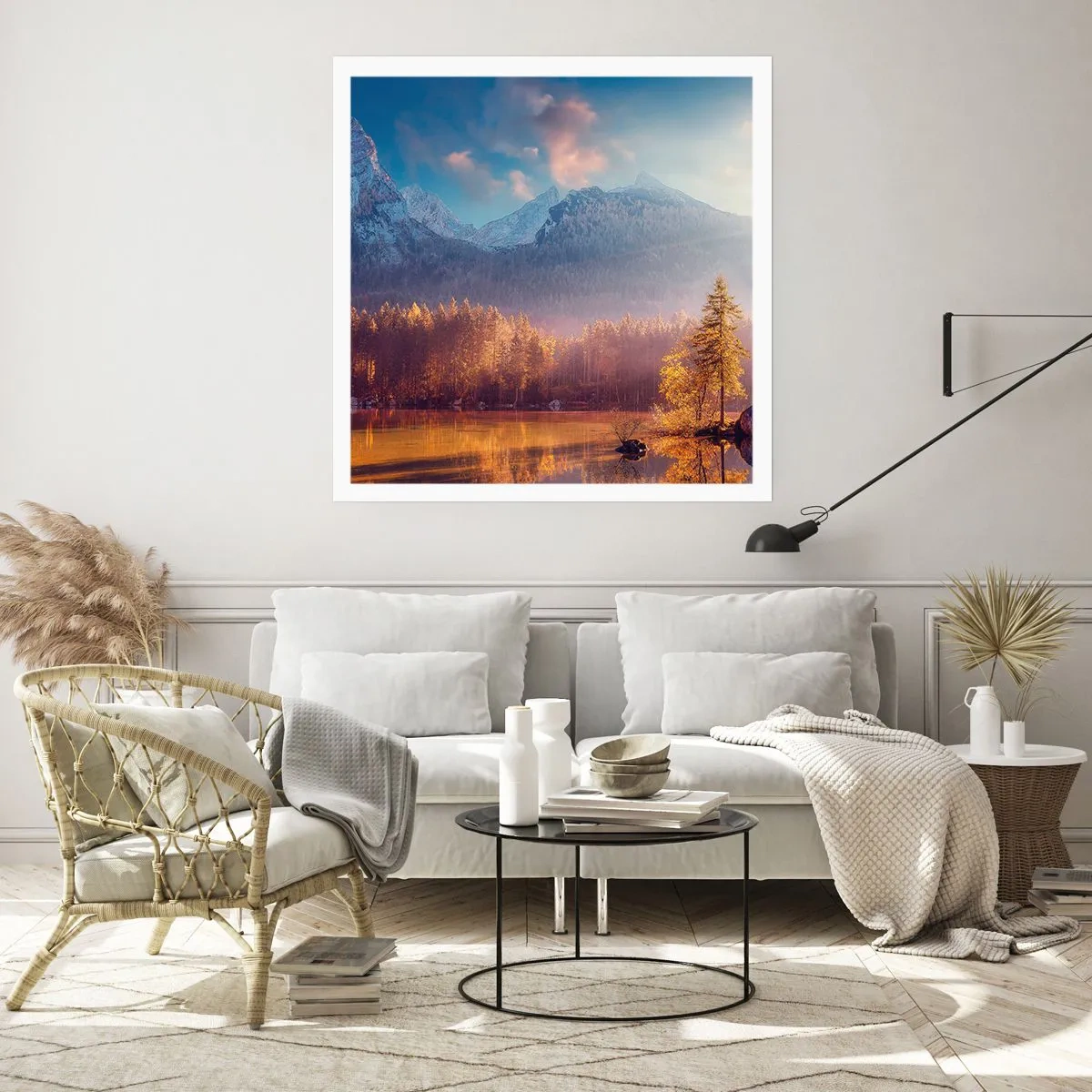 Poster - La munte și la deal - 40x40 cm