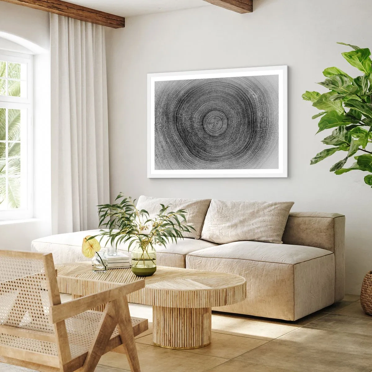 Poster în ramă albă - Un semn al vremurilor - 50x40 cm