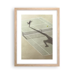Poster în ramă de stejar deschis - Învinge-te pe tine însuți - 30x40 cm
