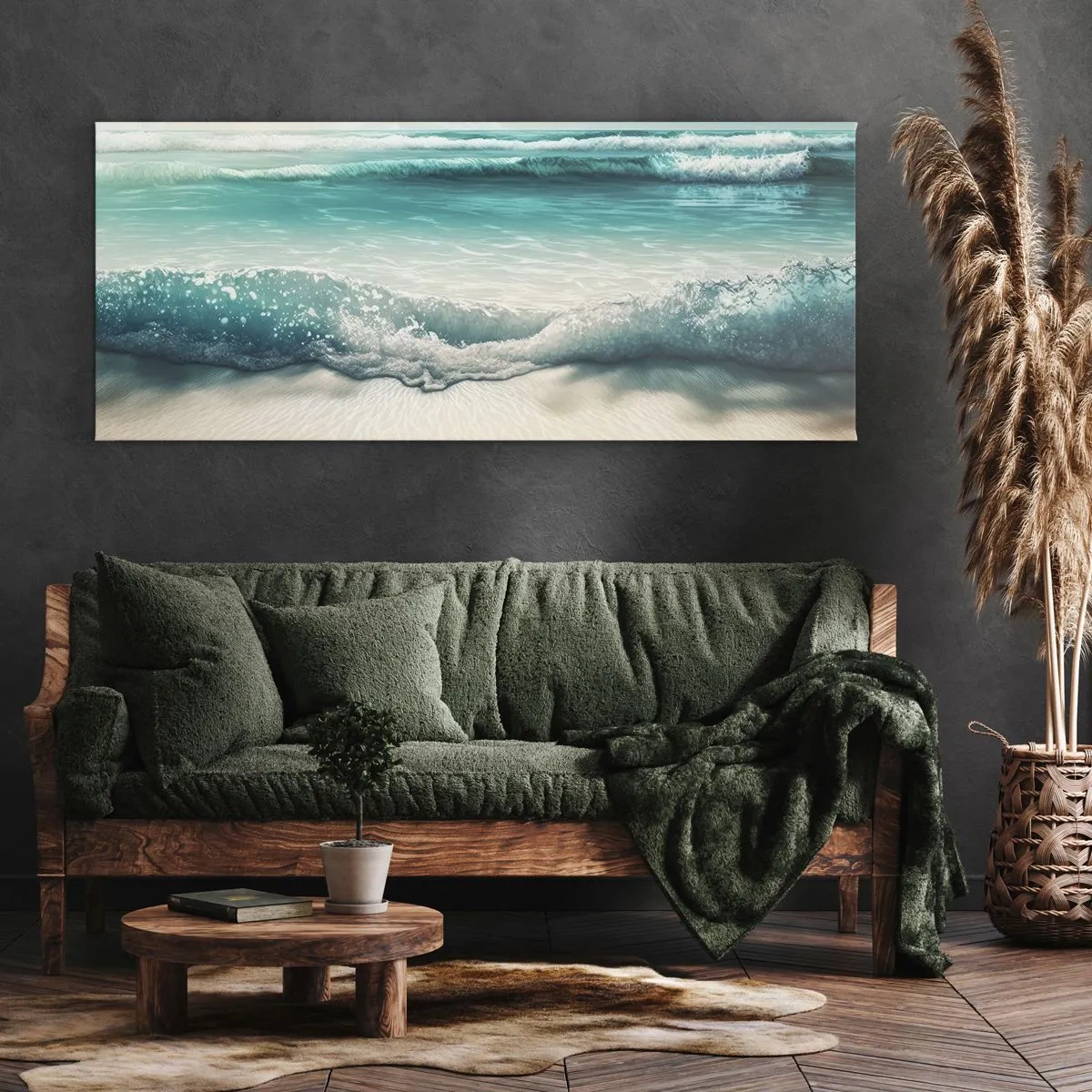 Tablou pe pânză - Calmul oceanului - 100x40 cm