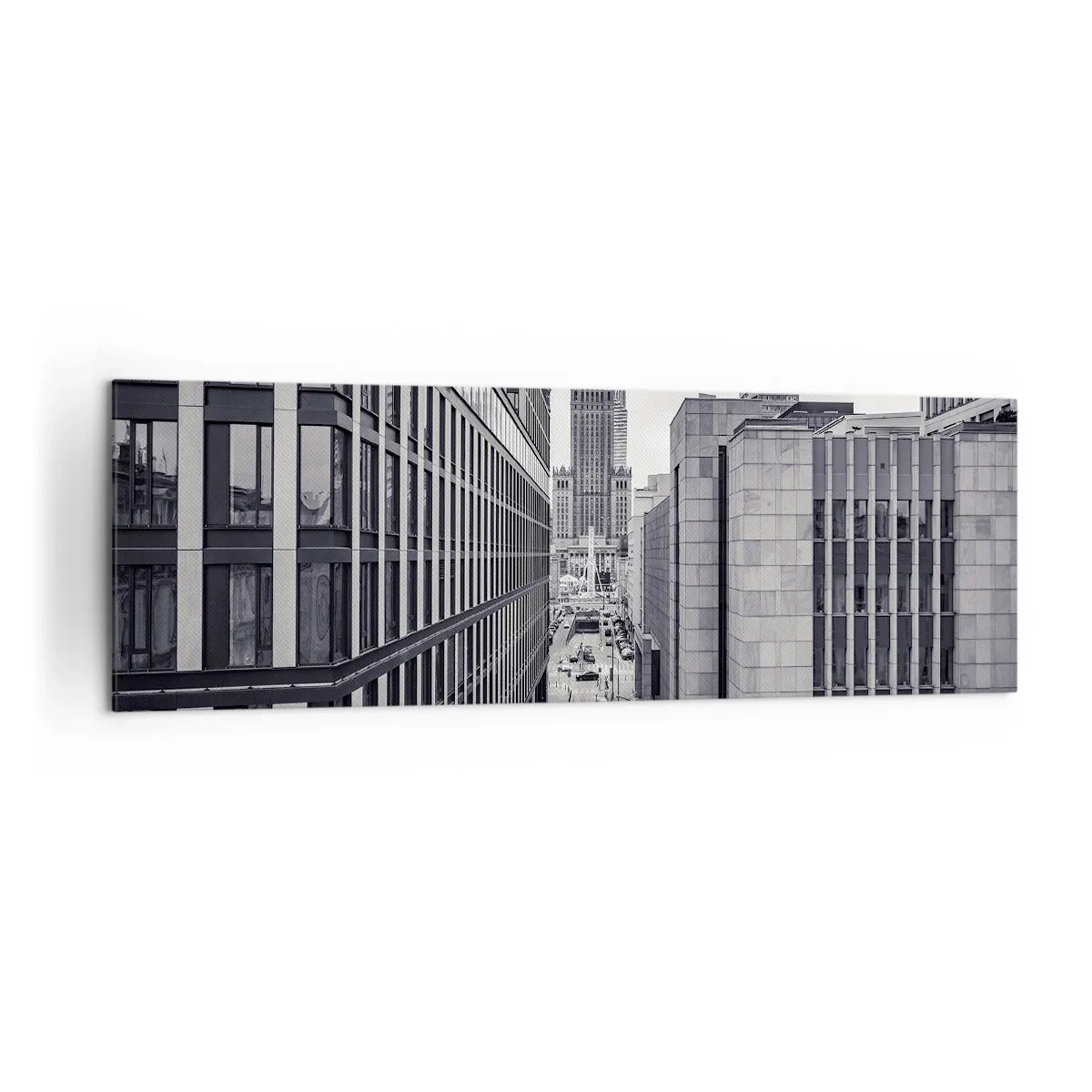 Tablou pe pânză - Vale citadină din Varșovia - 160x50 cm