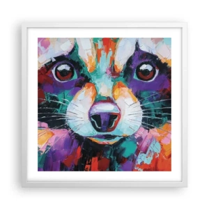 Poster în ramă albă - Doar emoții bune - 50x50 cm