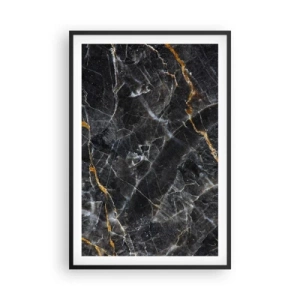 Poster în ramă neagră - Viața interioară a unei pietre - 61x91 cm