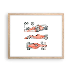 Poster în ramă de stejar deschis - Prindeți visul - 50x40 cm