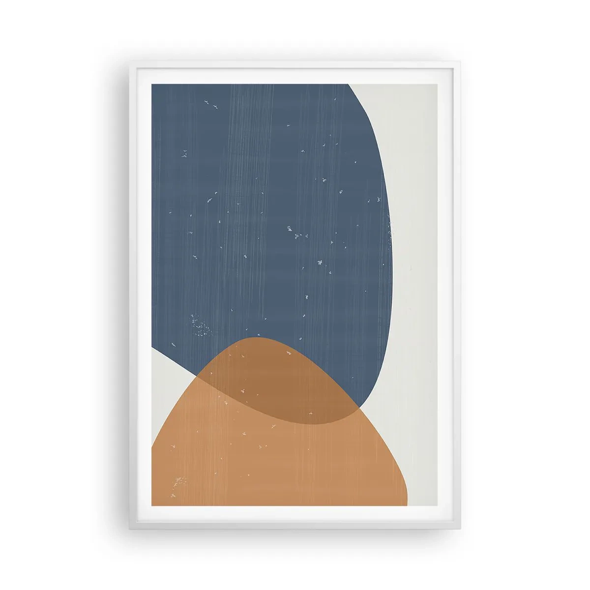 Poster în ramă albă - Ovale și influențe - 70x100 cm