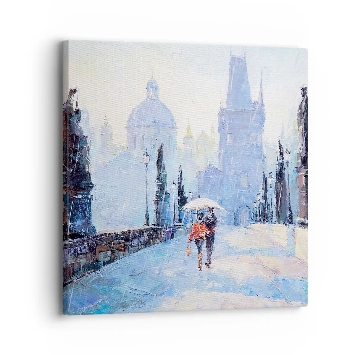 Tablou pe pânză - Probabil că am fost vrăjiți de ploaie - 30x30 cm