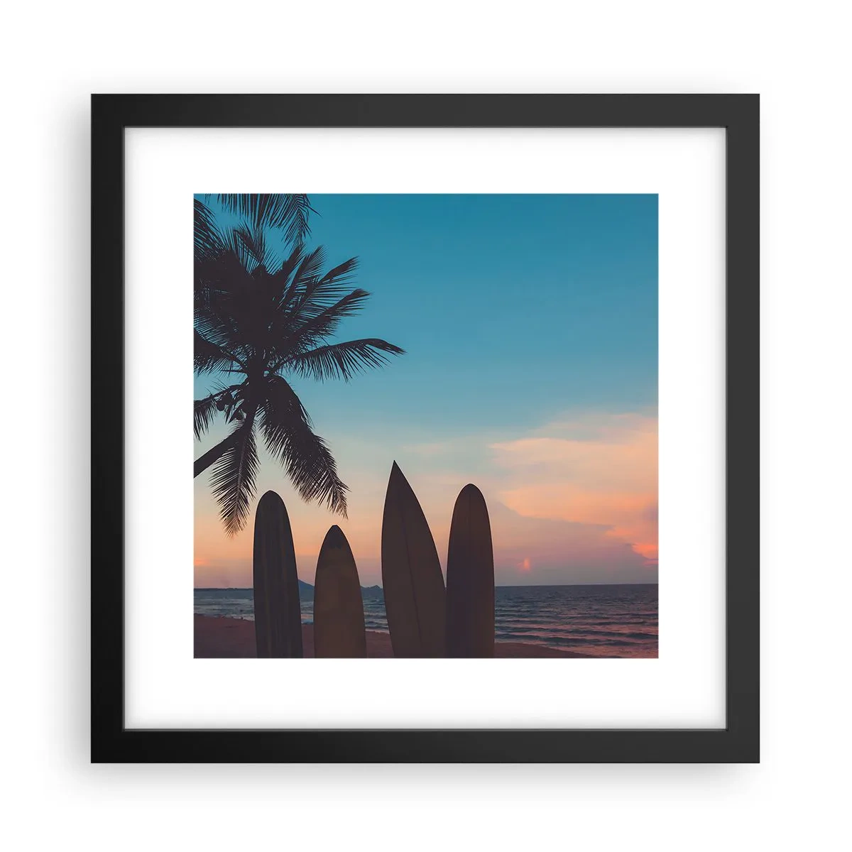 Poster în ramă neagră - Și mâine ne vom distra - 30x30 cm