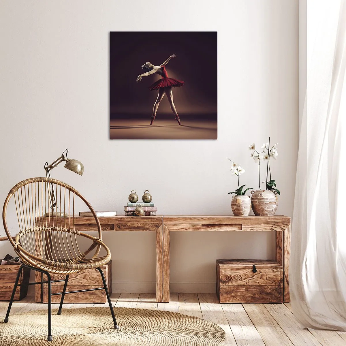 Tablou pe pânză - Prima balerină - 60x60 cm