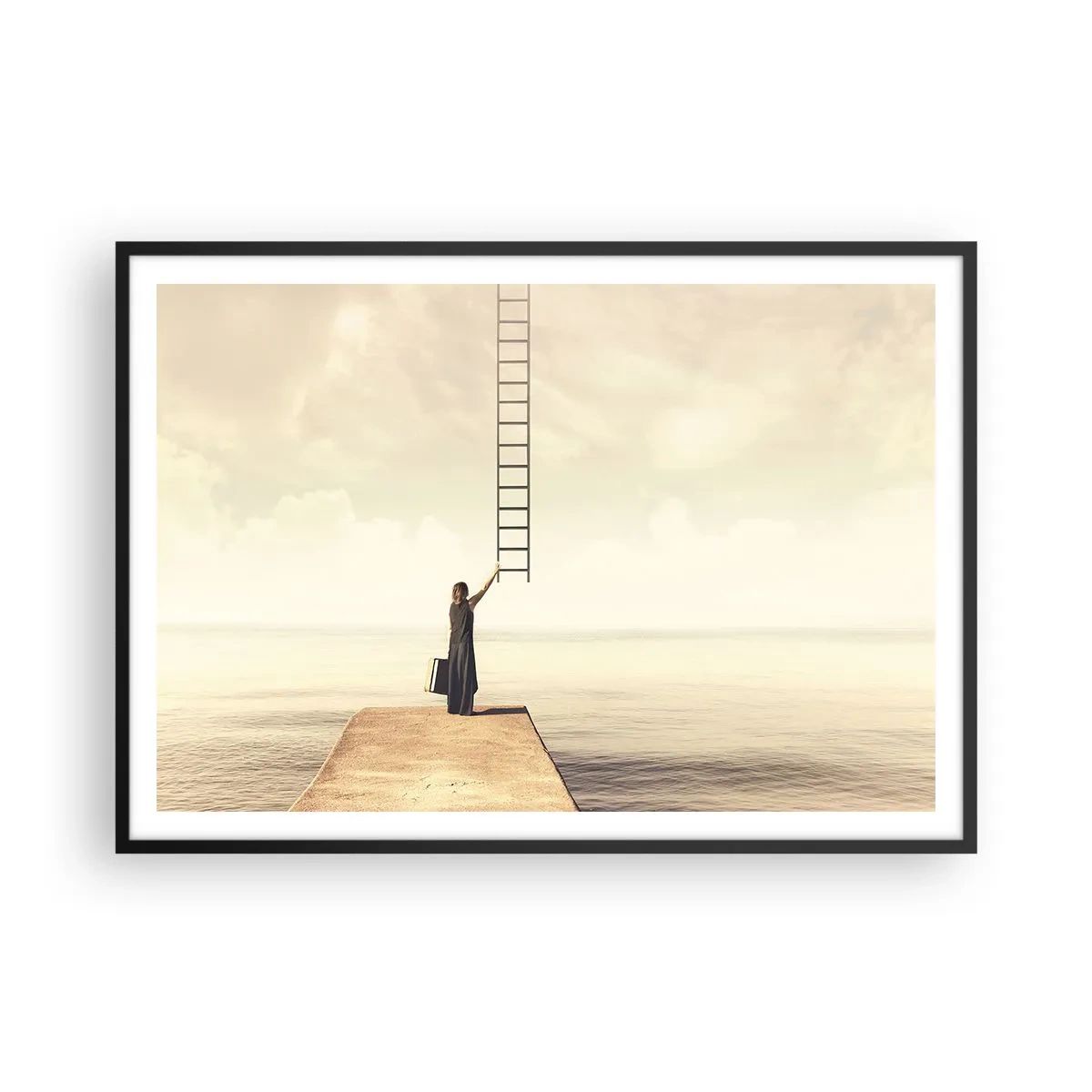 Poster în ramă neagră - O călătorie conceptuală - 100x70 cm