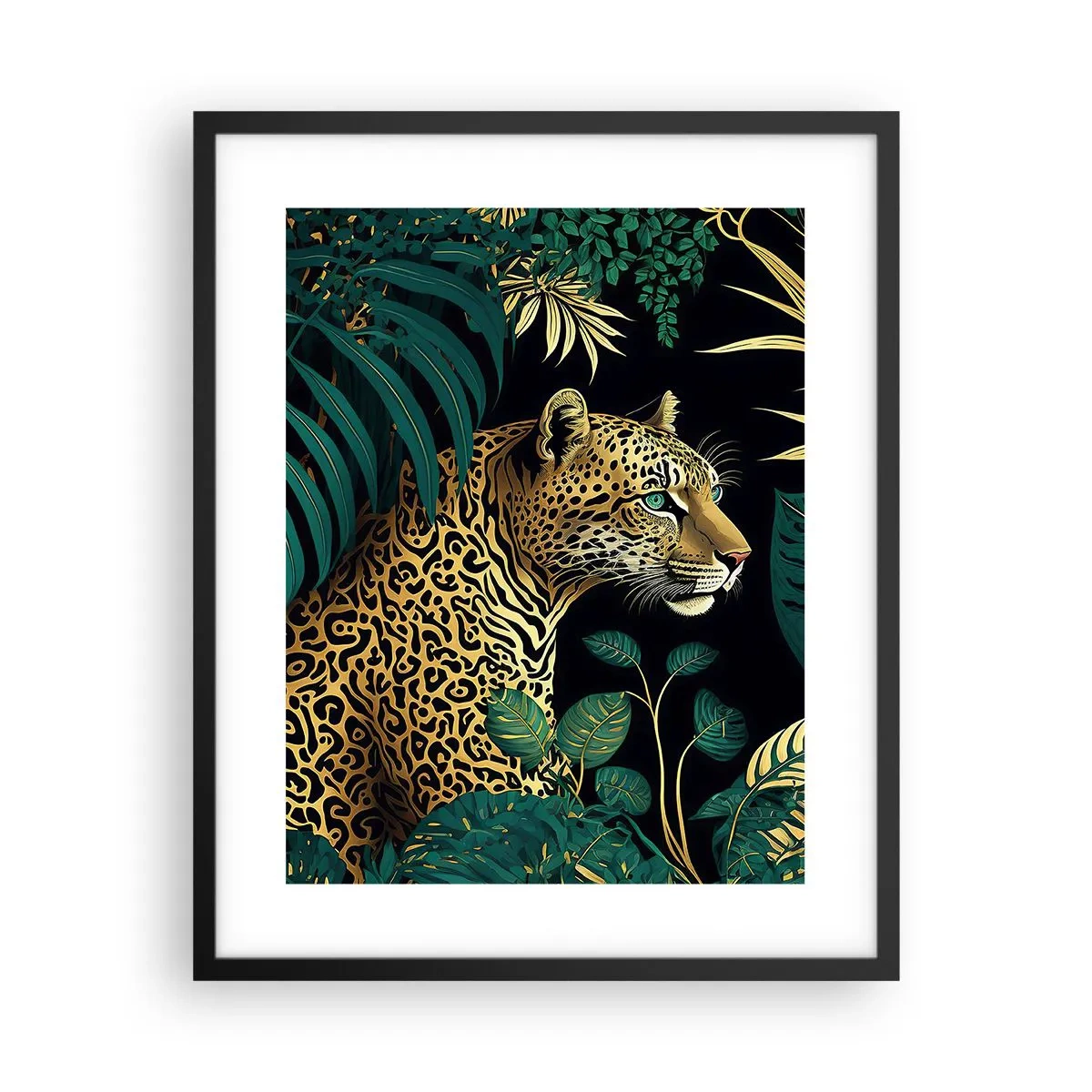 Poster în ramă neagră - Domnitorul junglei - 40x50 cm