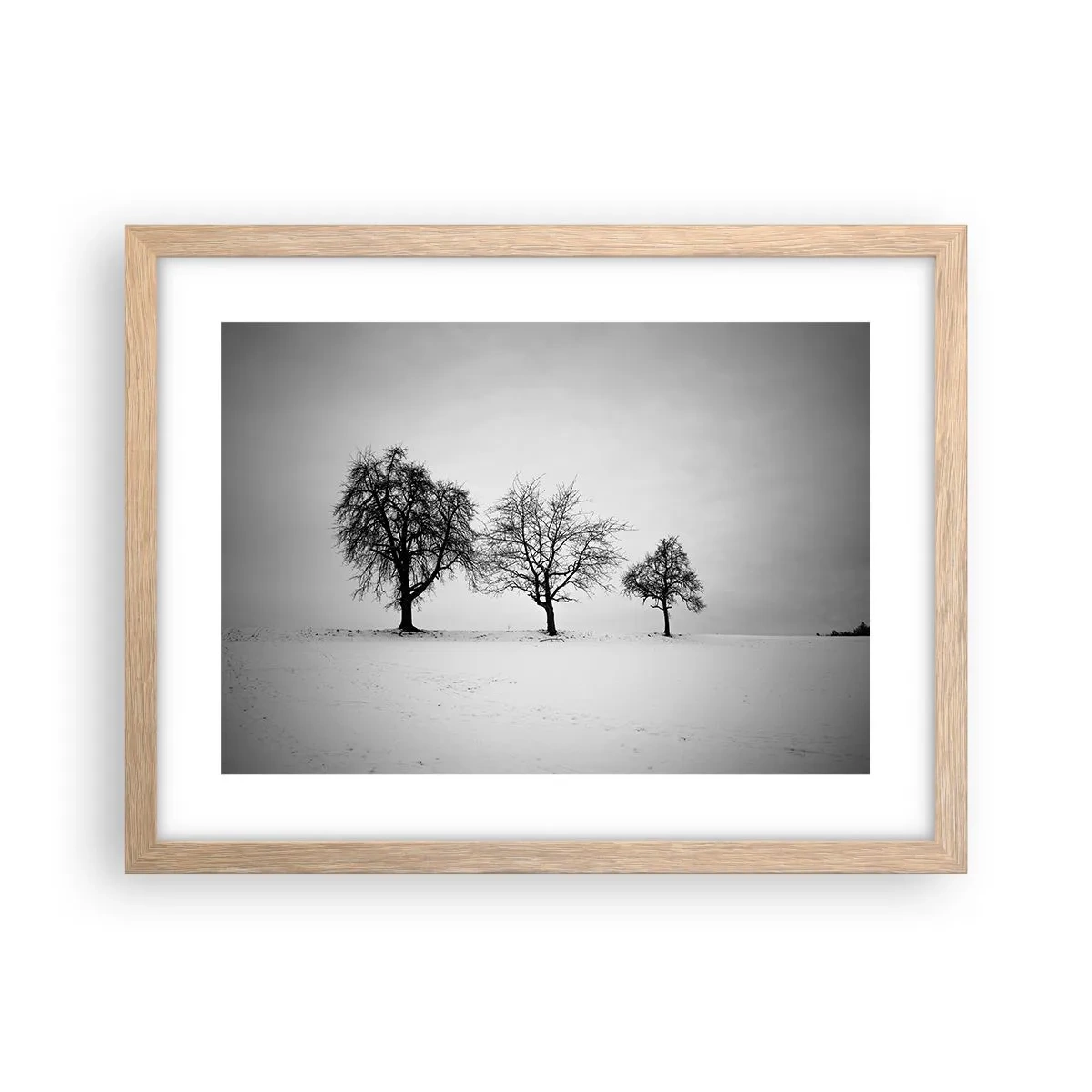 Poster în ramă de stejar deschis - La ce visează? - 40x30 cm