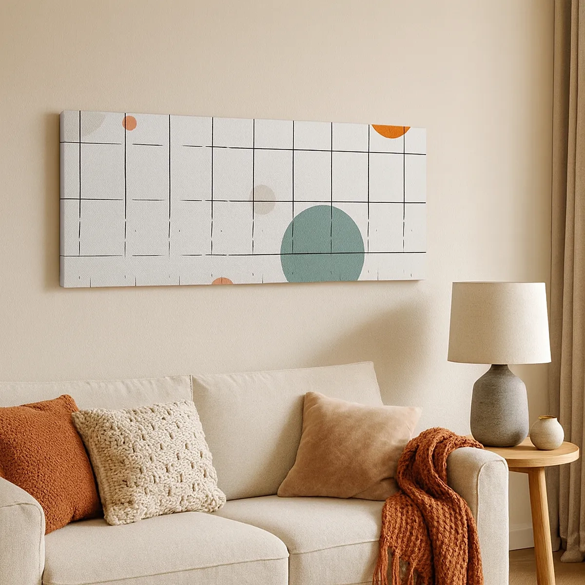 Tablou pe pânză - În capcană. Noi sau ele? - 30x30 cm