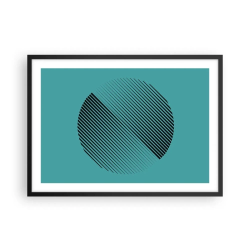 Poster în ramă neagră - Cercul - o variație geometrică - 70x50 cm