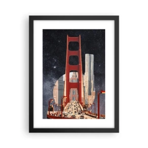 Poster în ramă neagră - Întotdeauna în centru - 30x40 cm