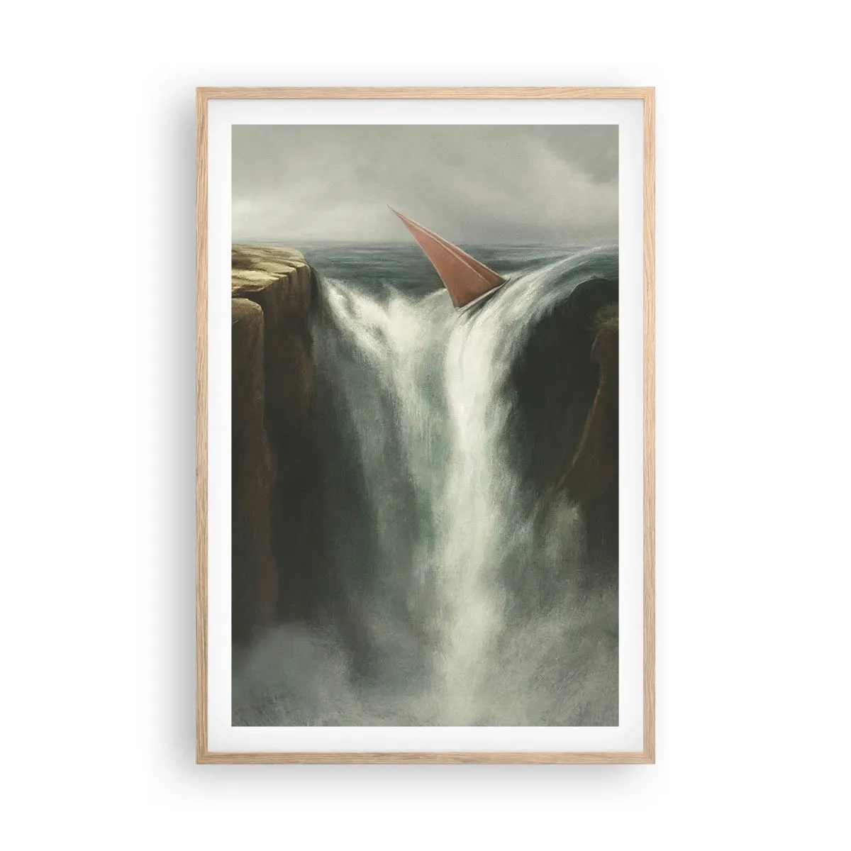 Poster în ramă de stejar deschis - Precauțiile vieții - 61x91 cm