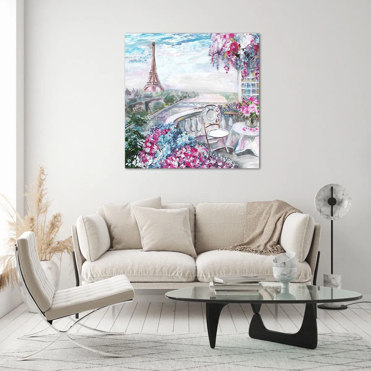 Tablou pe sticlă - Este cel mai frumos aici în luna mai - 60x60 cm